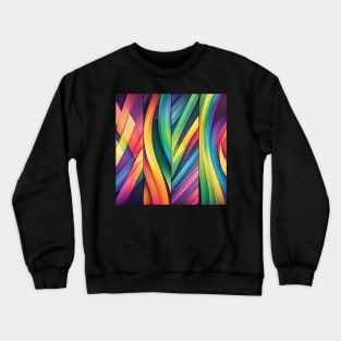 Three-dimensional colorful lines Crewneck Sweatshirt